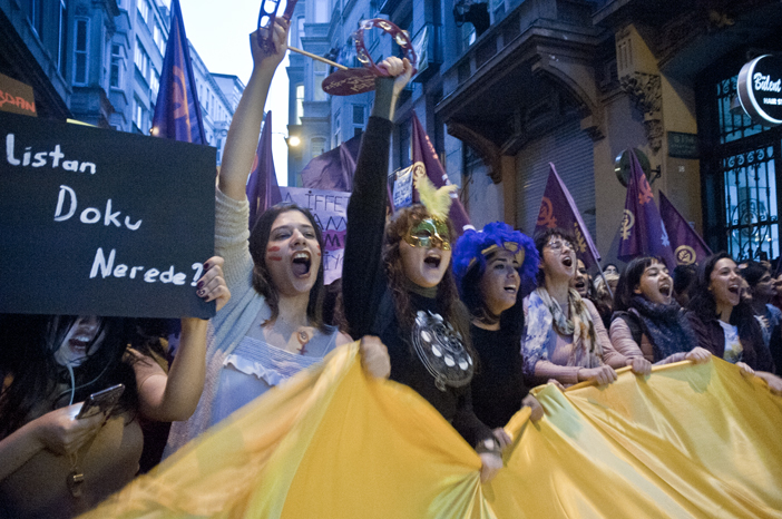 8 Mart 2020 Dünya Kadınlar Günü yürüyüşünden kareler